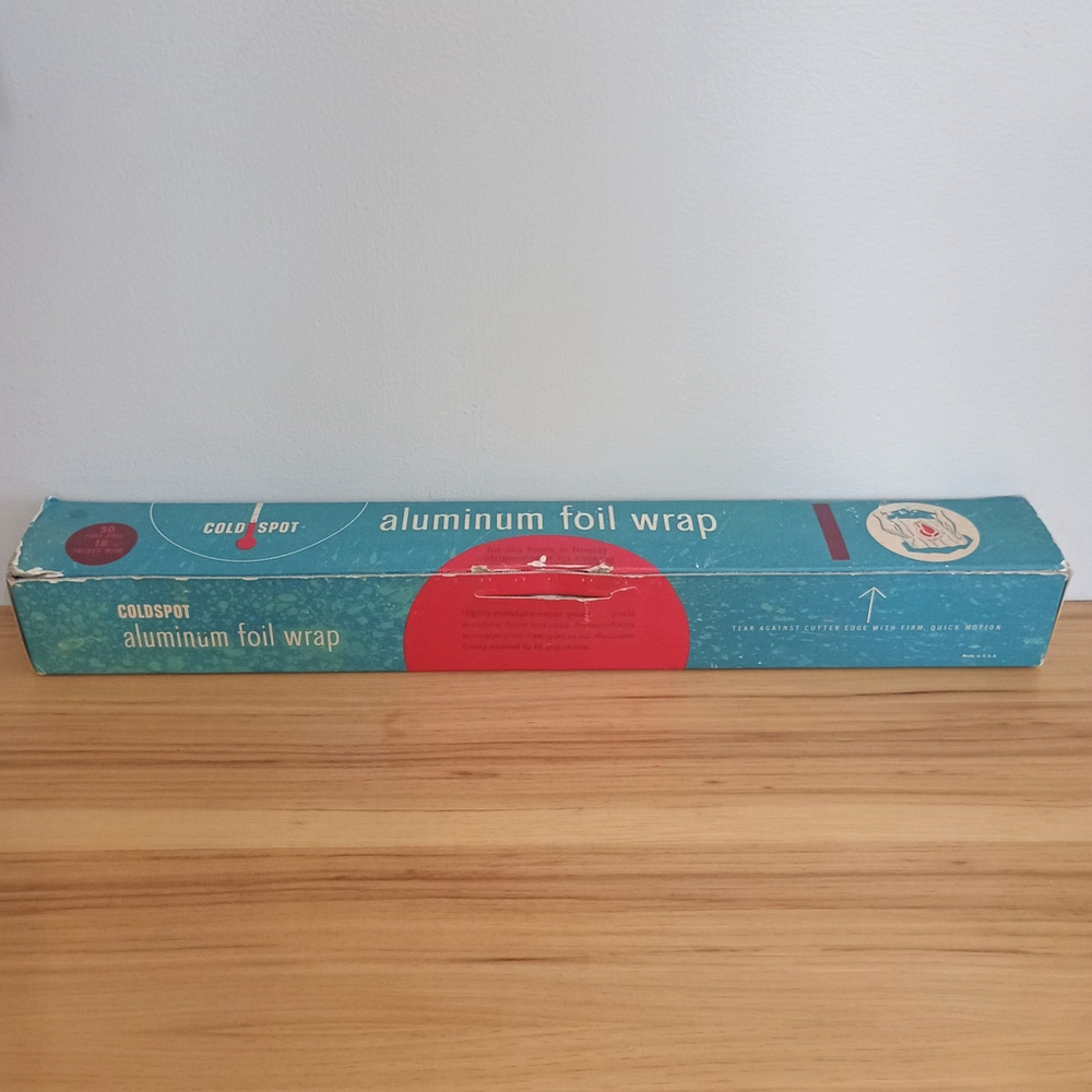 RARE Vintage Cold Spot Sears & Roebuck Aluminum Foil Wrap 50 Ft